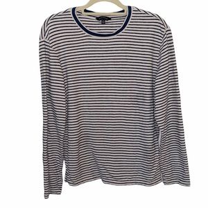 Club Monaco Striped Long Sleeve Shirt Size Medium